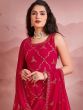 Red Sequins Embroidered Pakistani Salwar Kameez