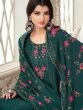 Green Festive Embroidered Salwar Kameez