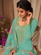 Blue Georgette Salwar Kameez With Dupatta