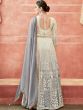 Grey Sequins Embroidered Suit In Anarkali Style