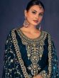 Green Zari Embellished Palazzo Suit