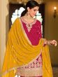 Pink Patiala Styled Salwar Suit With Dupatta