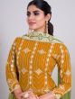 Yellow Casual Suit With Sharara And Dupatta