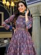 Multicolor Readymade Anarkali Suit In Silk