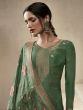 Green Pant Salwar Suit With Printed Dupatta