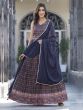 Navy Blue Readymade Casual Wear Anarkali Kurti