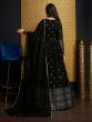Black Full Sleeved Anarkali Style Salwar Suit