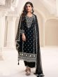 Black Full Sleeved Pakistani Salwar Suits