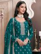 Rama Green Full Sleeved Festive Palazzo Suit