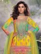 Multicolor Ombre Shaded Salwar Kameez In Bandhani Print