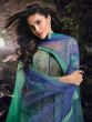 Green And Blue Heavy Zari Embellished Salwar Suit Set