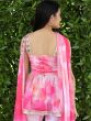 Pink Readymade Salwar Kameez In Sharara Style