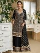 Black Stone Work Pakistani Style Salwar Kameez