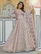 Brown Embroidered Salwar Kameez With Dupatta