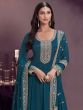 Blue Sequins Work Enhanced Salwar Kameez