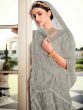 Grey Embroidered Bridesmaid Lehenga Choli In Net