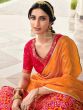 Red Traditional Woven Lehenga Choli In Banarasi Silk