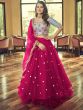 Pink Sequined Bridesmaid Lehenga Choli