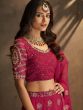 Pink Sequins Embroidered Lehenga Choli