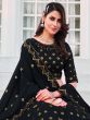 Black Embroidered Lehenga Choli And Dupatta