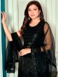 Black Sequined Cocktail Lehenga Choli In Net