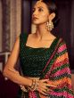 Green Sequined Lehenga Choli With Dupatta