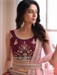 Magneta Shaded Lehenga Choli In Art Silk