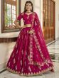 Pink Organza Zari Embellished Lehenga Choli