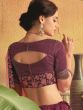 Purple Floral Embroidered Lehenga Choli With Dupatta