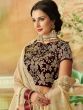 Cream Bridesmaid Net Lehenga CholiEmbroidered Blouse