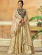 Cream Bridesmaid Net Lehenga CholiEmbroidered Blouse