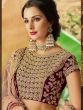Purple Zari Embroidered Lehenga Choli With Net Dupatta