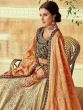 Cream Embroidered Lehenga Choli With Dupatta