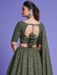 Green Sequin Embellished Lehenga Choli With Dupatta