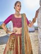 Multicolor Heavy Embroidered Wedding Lehenga Choli