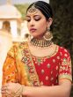 Multicolor Gota Patti Augmented Lehenga Choli In Silk