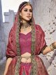 Multicolor Stone Embroidered Lehenga Choli In Silk