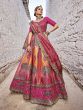 Multicolor Stone Embroidered Lehenga Choli In Silk