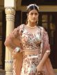 Cream Printed Silk Lehenga Choli With Net Dupatta 