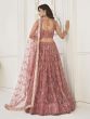 Mauve Sequins Embroidered Net Lehenga Choli