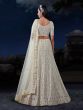 White Stone Work Embellished Wedding Lehenga Choli