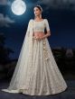 White Stone Work Embellished Wedding Lehenga Choli