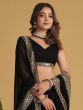 Black Party Wear Lehanga Choli In Georgette