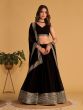 Black Party Wear Lehanga Choli In Georgette