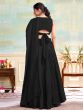 Black Cutdana Embellished Indo Style Georgette Lehenga Choli