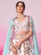 White Thread Heavy Embellished Silk Lehenga Choli