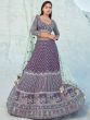 Mauve Purple Bridesmaid Lehenga Choli Set