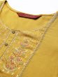 Yellow Embroidered Kurti In Rayon