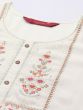 White Embroidered Kurti In Rayon