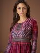 Pink Party Wear Kurti In Cotton